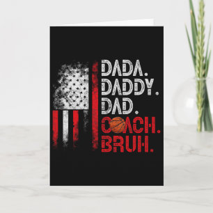 Dada Daddy Papa Coach Bruh Skelett Papa Uns Flagge Karte