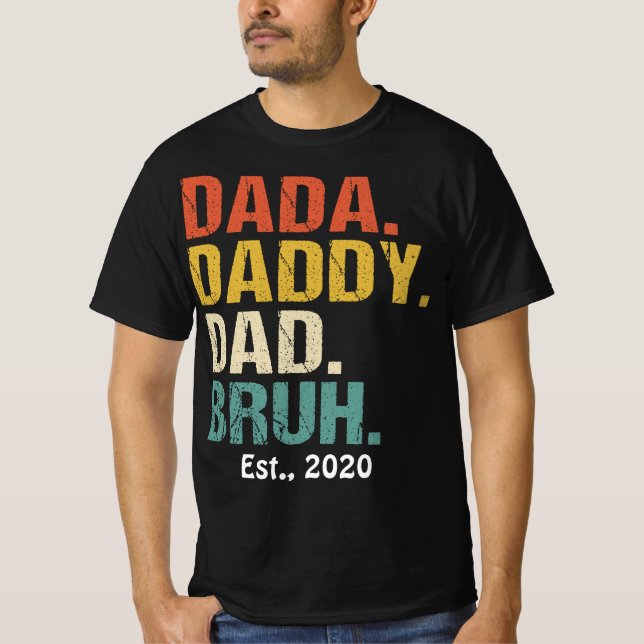 Dada Daddy Vater Bruh Daddy Daughter I Liebe Hot V T-Shirt (Vorderseite)