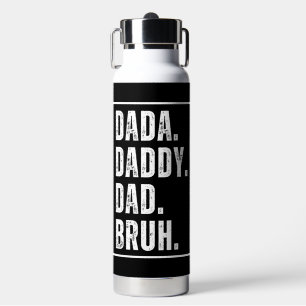Dada Daddy Vater Bruh verzweifelt Retro Vatertag Trinkflasche