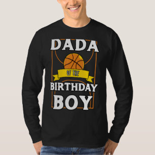 Dada des Geburtstags-Baller-Basketball-Party T-Shirt