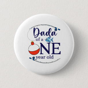 Dada des großen einen Angeljungen zum ersten Gebur Button