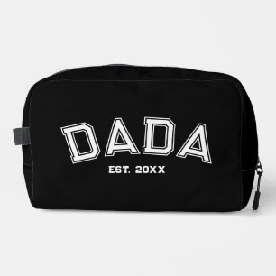 Dada Est Logo "Schwarz" für Weißes Sport Waschbeutel