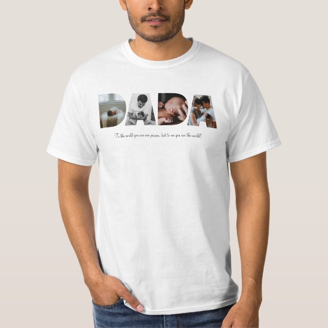 Dada Foto Collage Shirt für Vatertag (Vorderseite)