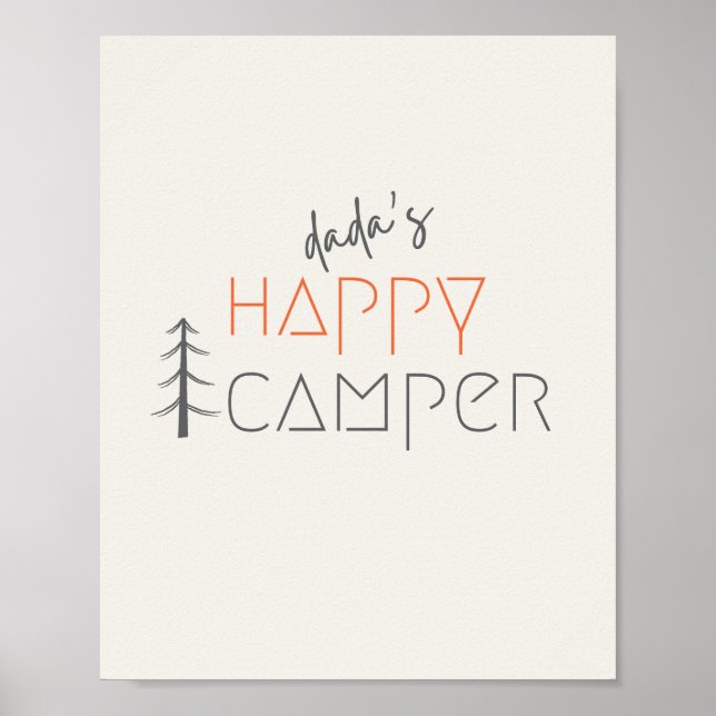 dada ist ein glücklicher Camper. Poster & Prints (Vorne)