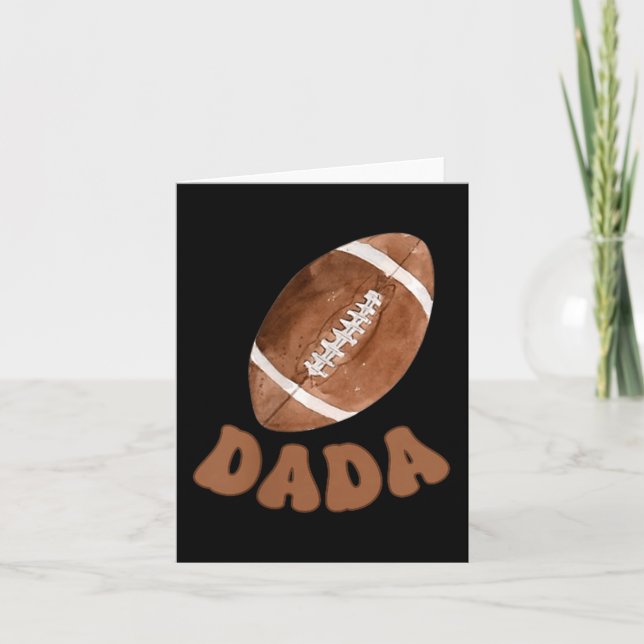 Dada Of The 1 Year Old Football First Birthday Boy Karte (Vorderseite)