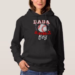 Dada of the Birthday Boy Baseball Theme Bday Celeb Hoodie