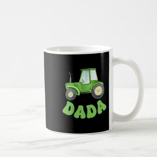 Dada Of The Birthday Boy Tractor Farm Trucks Famil Kaffeetasse (Rechts)