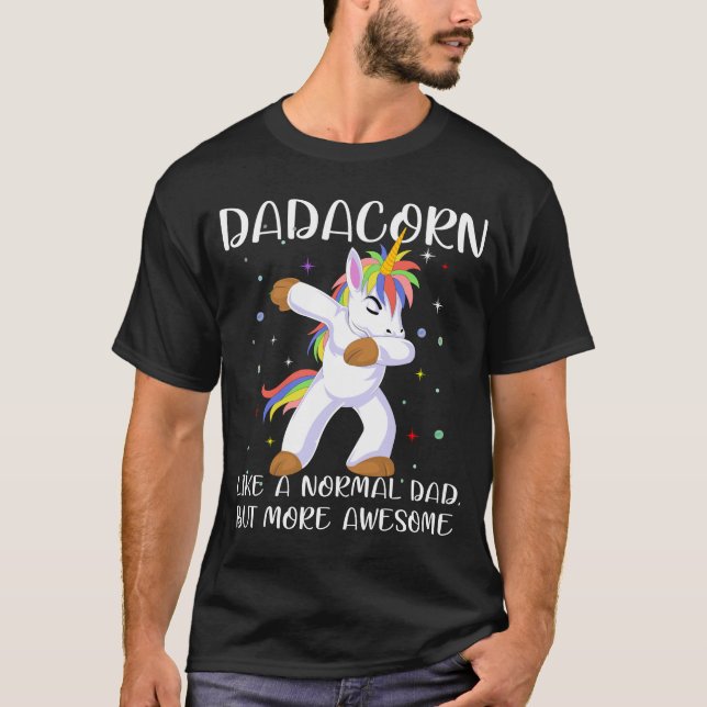 dada unicorn vatertag T-Shirt (Vorderseite)