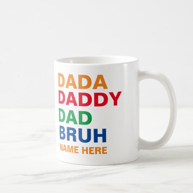 DADA VATI VATER BRUH  KAFFEETASSE (Rechts)