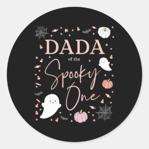 Dada von der spöttischen ein Mädchen ersten Geburt Runder Aufkleber