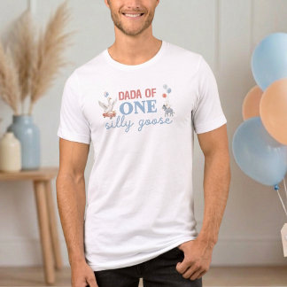 Dada von One Silly Goose 1. Geburtstag Papa-Shirt Tri-Blend Shirt