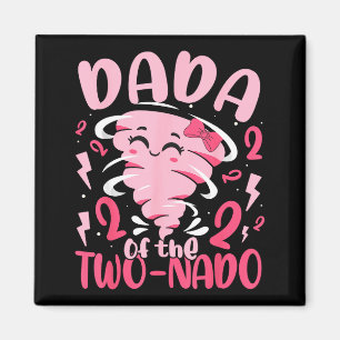 Dada zum zweijährigen Geburtstag mit Tornado-Thema Magnet