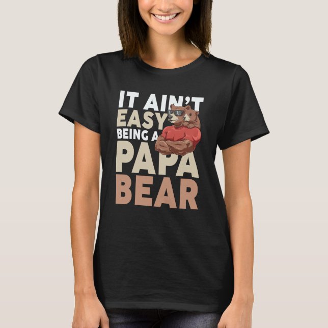 Dadabear Daddy Bear  Idea Sunglasses Dad T-Shirt (Vorderseite)