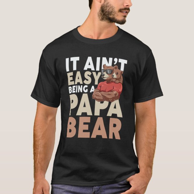 Dadabear Daddy Bear  Idea Sunglasses Dad T-Shirt (Vorderseite)