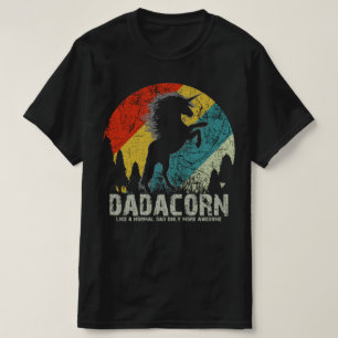 Dadacorn Daddy Einhorn Vatertag T-Shirt