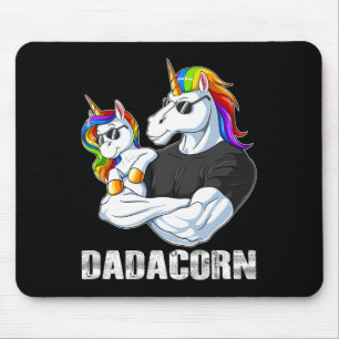 Dadacorn - Einhorn Vater und Ba Mousepad