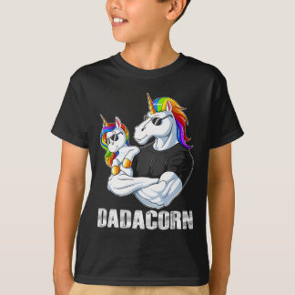 Dadacorn - Einhorn Vater und Ba T-Shirt