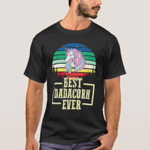 Dadacorn Magischer Regenbogen Einhorn Pferdefamili T-Shirt