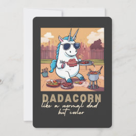 Dadacorn Unicorn Vater GRILLEN Vater Karte