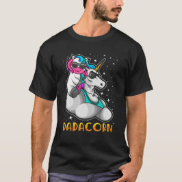 Dadacorn - Unicorn Vater und Baby Papa Sonnenbrill T-Shirt