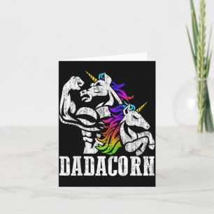 Dadacorn Vatertagsgeschenk für Papa von Einhorn Karte