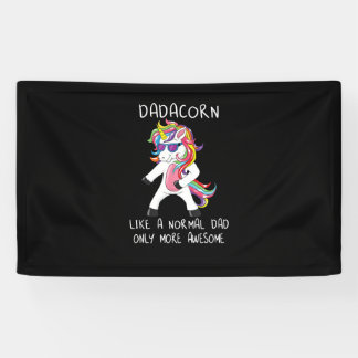 Dadacorn wie ein Vater nur noch Phantastischer fla Banner