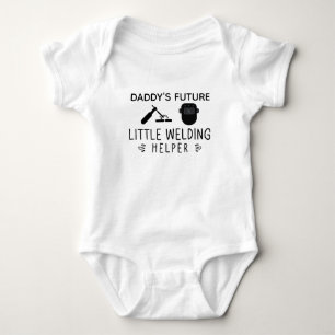 Dadas zukünftiger kleiner Schweißhelfer Schweißarb Baby Strampler