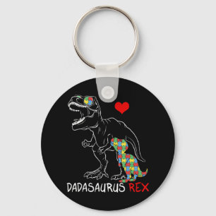 Dadasaurus Daddy Rex Autism Awareness Proud Vater  Schlüsselanhänger