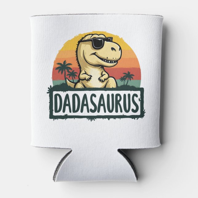 Dadasaurus Dinosaur Dad Dada Saurus Father’s Day Dosenkühler (Vorderseite)