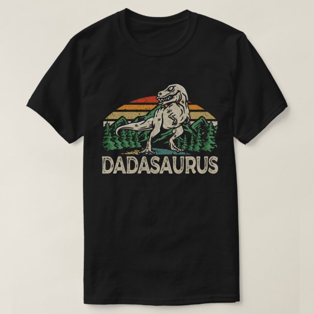 Dadasaurus Dinosaur Dad Dada Saurus Father’s Day T-Shirt (Design vorne)
