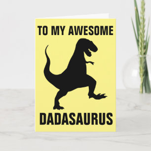 DADASAURUS DINOSAUR VATER'S DAY CARD KARTE