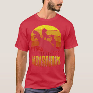 Dadasaurus Funny Vathers Day für Papa Daddy Vater T-Shirt