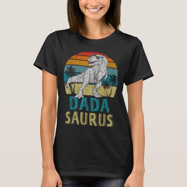 Dadasaurus T Rex Dinosaur Dada Saurus Familienüber T-Shirt (Vorderseite)