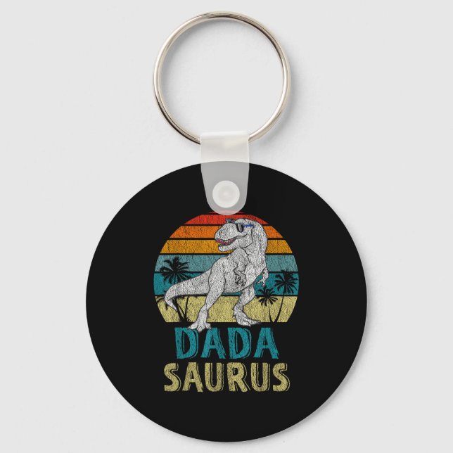 Dadasaurus T Rex Dinosaur Dada Saurus Family Match Schlüsselanhänger (Vorderseite)