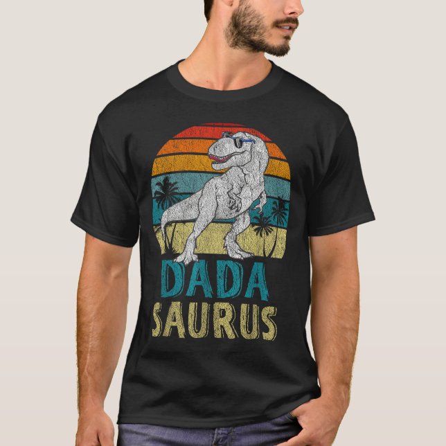 Dadasaurus T Rex Dinosaur Dada Saurus Family Match T-Shirt (Vorderseite)