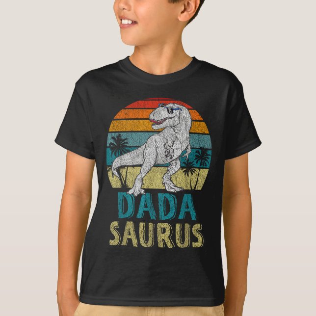 Dadasaurus T Rex Dinosaur Dada Saurus Family Match T-Shirt (Vorderseite)