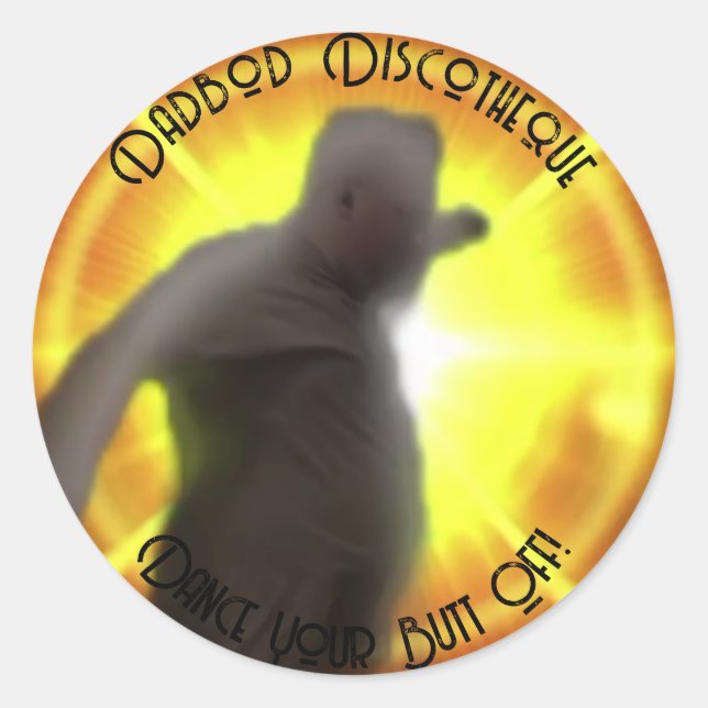 Dadbod Disco Sticker (Vorderseite)