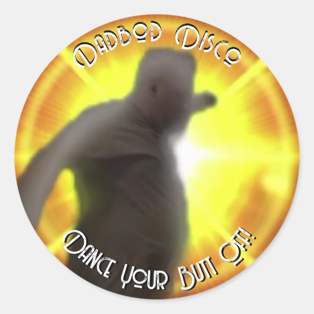 Dadbod Disco Sticker (Vorderseite)