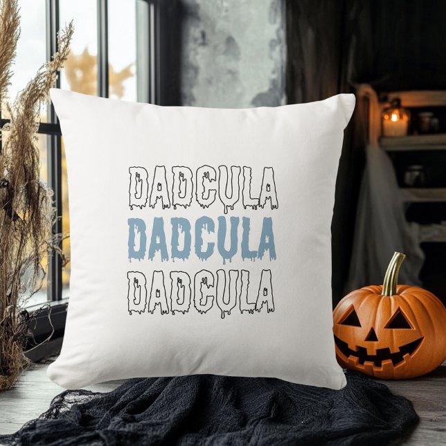 Dadcula Blue Halloween Coussin - Éffrayant et amus (Créateur téléchargé)