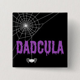Dadcula Lila Dripping Schriftart Spider Web Button
