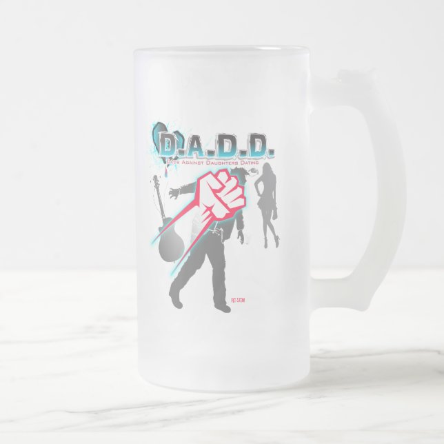 DADD - Väter gegen Töchter verabredeten mattierte Mattglas Bierglas (Rechts)