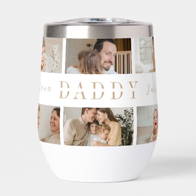 DADDDY Fotos Personalisiertes Wasser Flasche | Vat (Vorderseite)