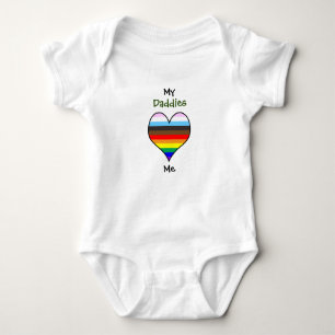 Daddies Rainbow Heart Baby Bodysuit Strampler
