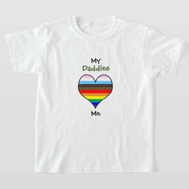 Daddies Rainbow Heart T-Shirt (Ablage )