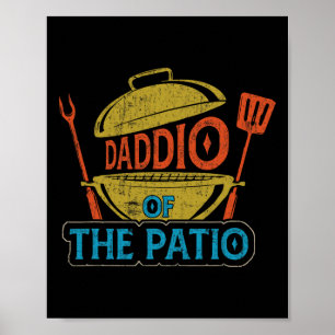 Daddio der Patio Vintage Grillen Grill Rbecue Fath Poster