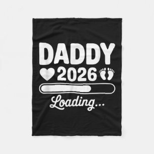 Daddy 2026 Loading Pregnancy Ankündigung New Dad Fleecedecke