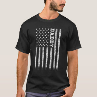 Daddy American Flag T Shirt
