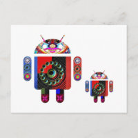 Daddy and Baby Android - Art101 von Navin