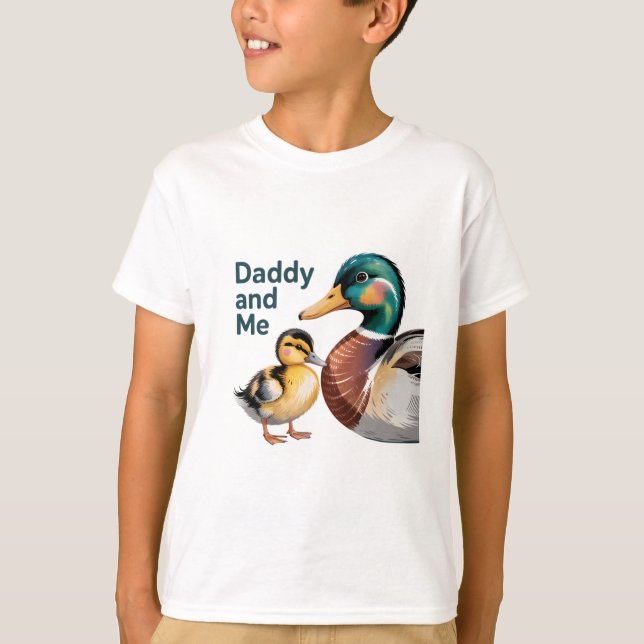 Daddy and Me - Mallard Duck Edition T-Shirt (Vorderseite)