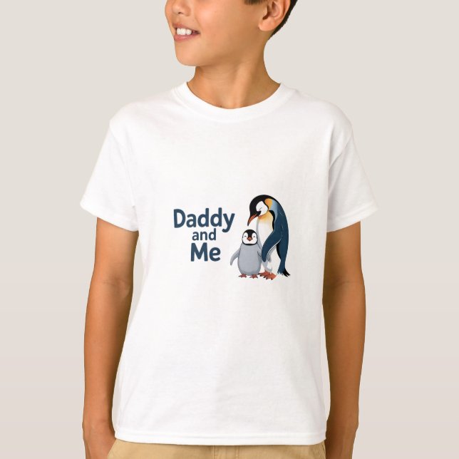 Daddy and Me - Pinguin Edition T-Shirt (Vorderseite)